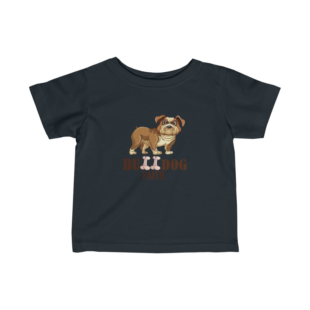 Infant Fine Jersey Tee (Bulldog Faith)