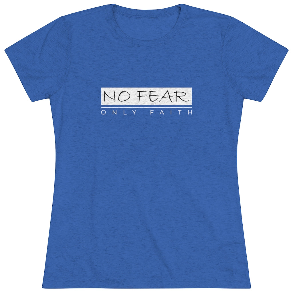 Women's Triblend Tee (No Fear White)