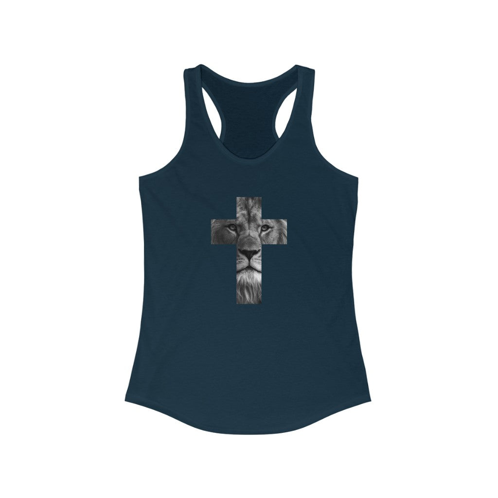 Women's Ideal Racerback Tank (Lion)