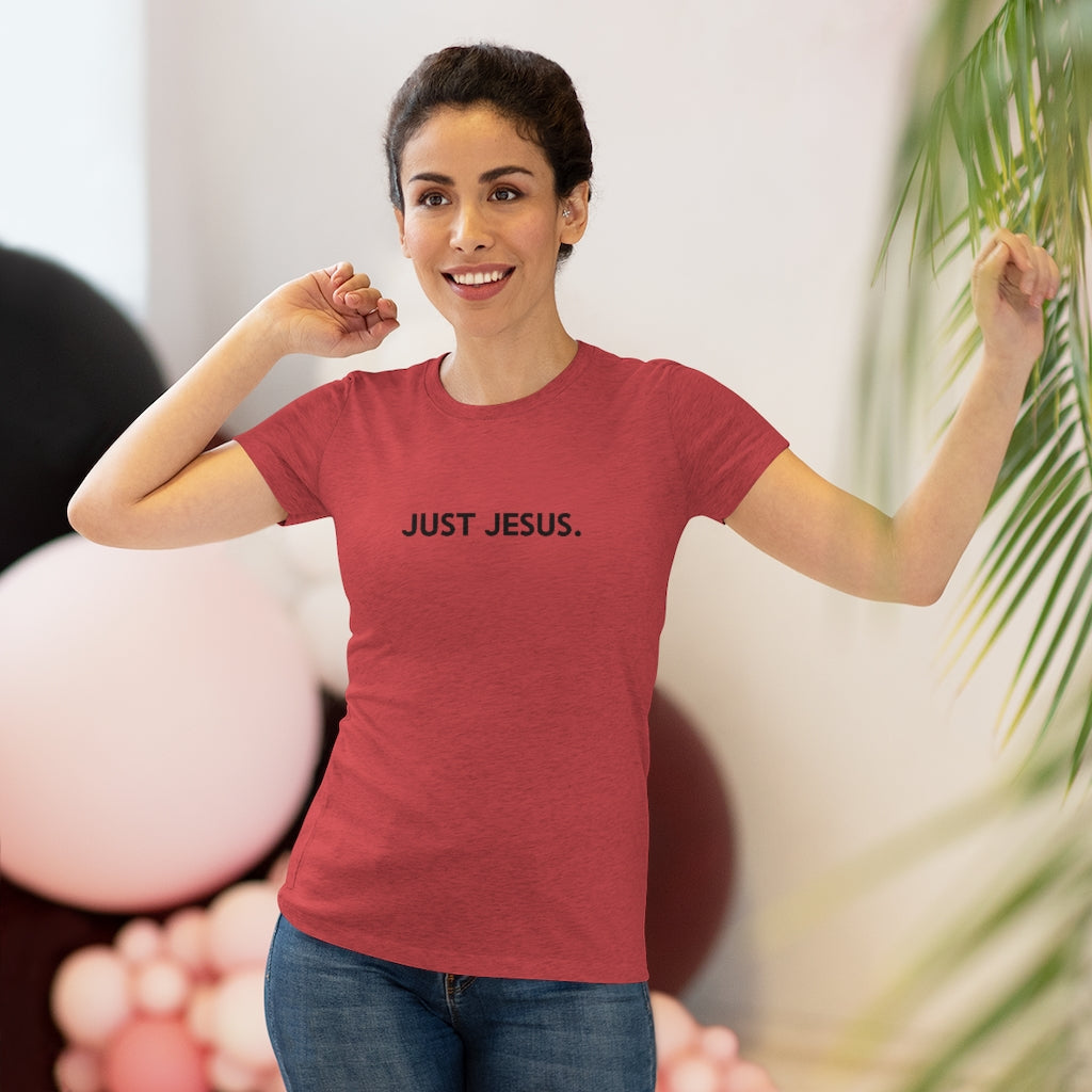 Women's Triblend Tee (Just Jesus)