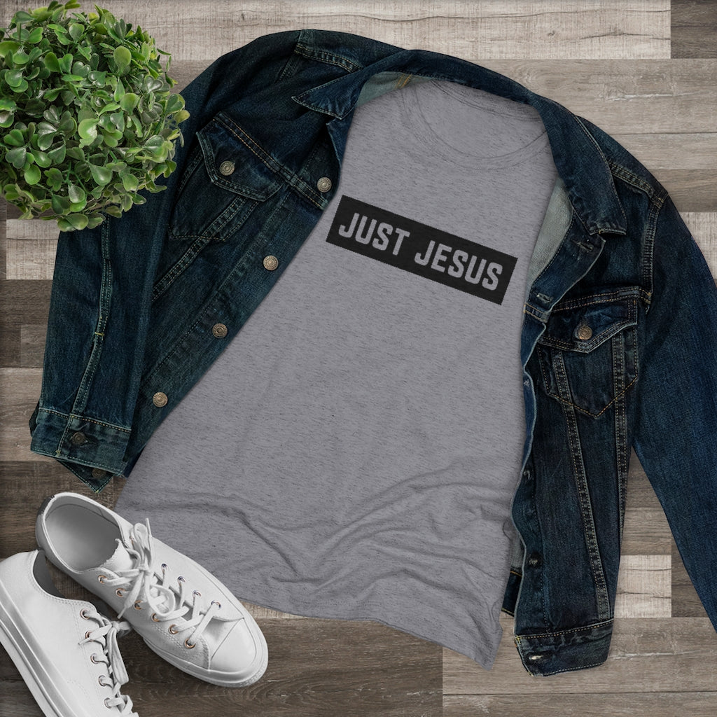 Women's Triblend Tee (Just Jesus)