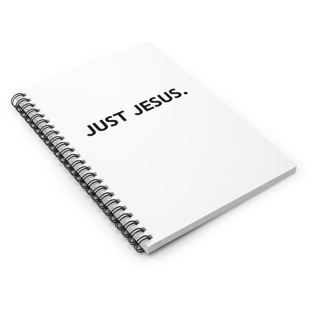 Spiral Notebook - Ruled Line (Just Jesus)