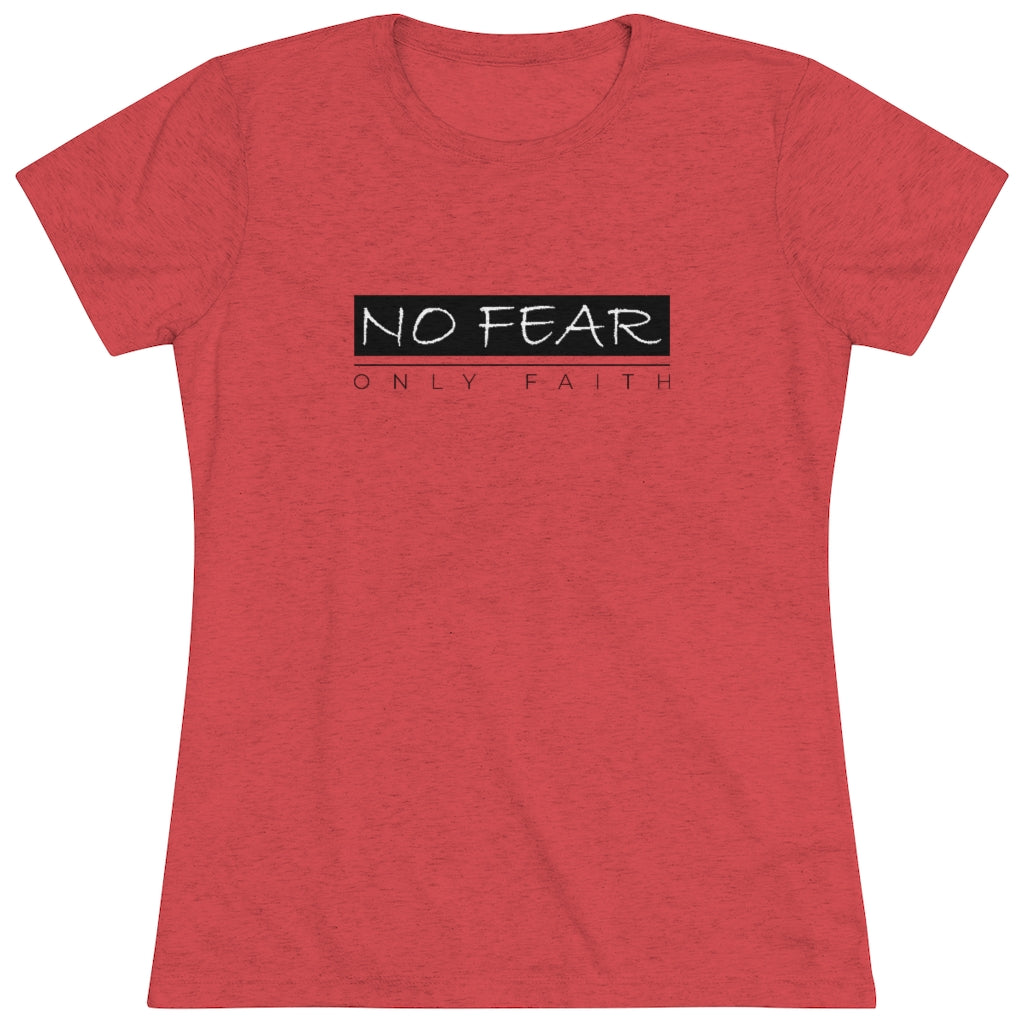 Women's Triblend Tee (No Fear Black)