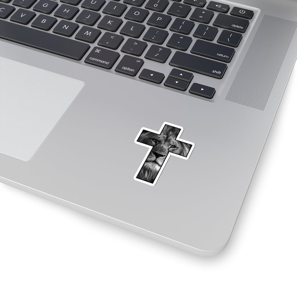 Kiss-Cut Stickers (Lion Cross Black)