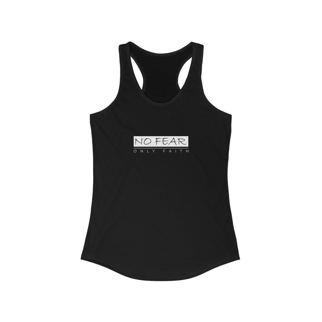 Women's Ideal Racerback Tank (No Fear White)