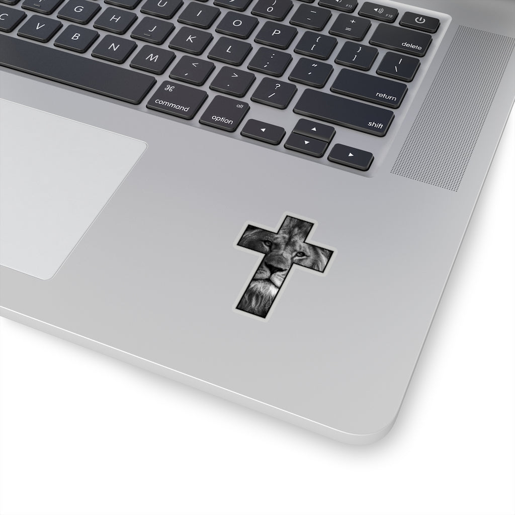 Kiss-Cut Stickers (Lion Cross Black)