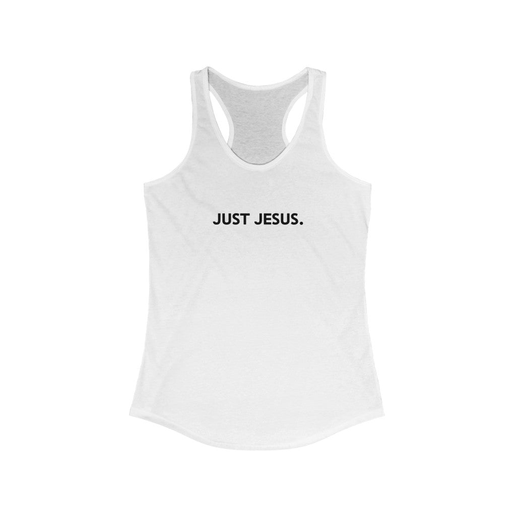 Women's Ideal Racerback Tank (Just Jesus)