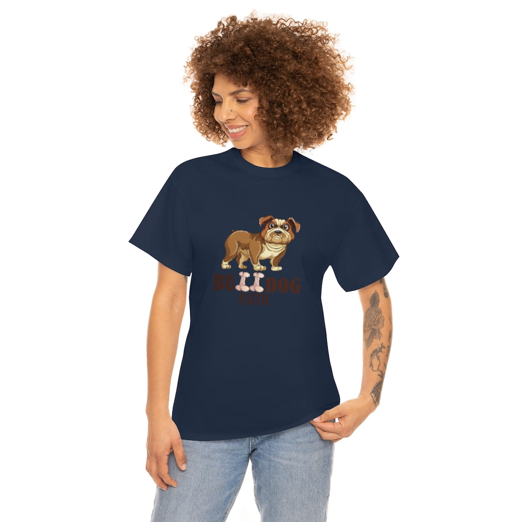 Unisex Heavy Cotton Tee (Bulldog Faith)