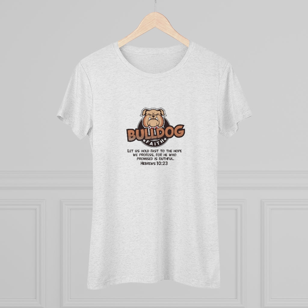 Women's Triblend Tee (Bulldog Faith)