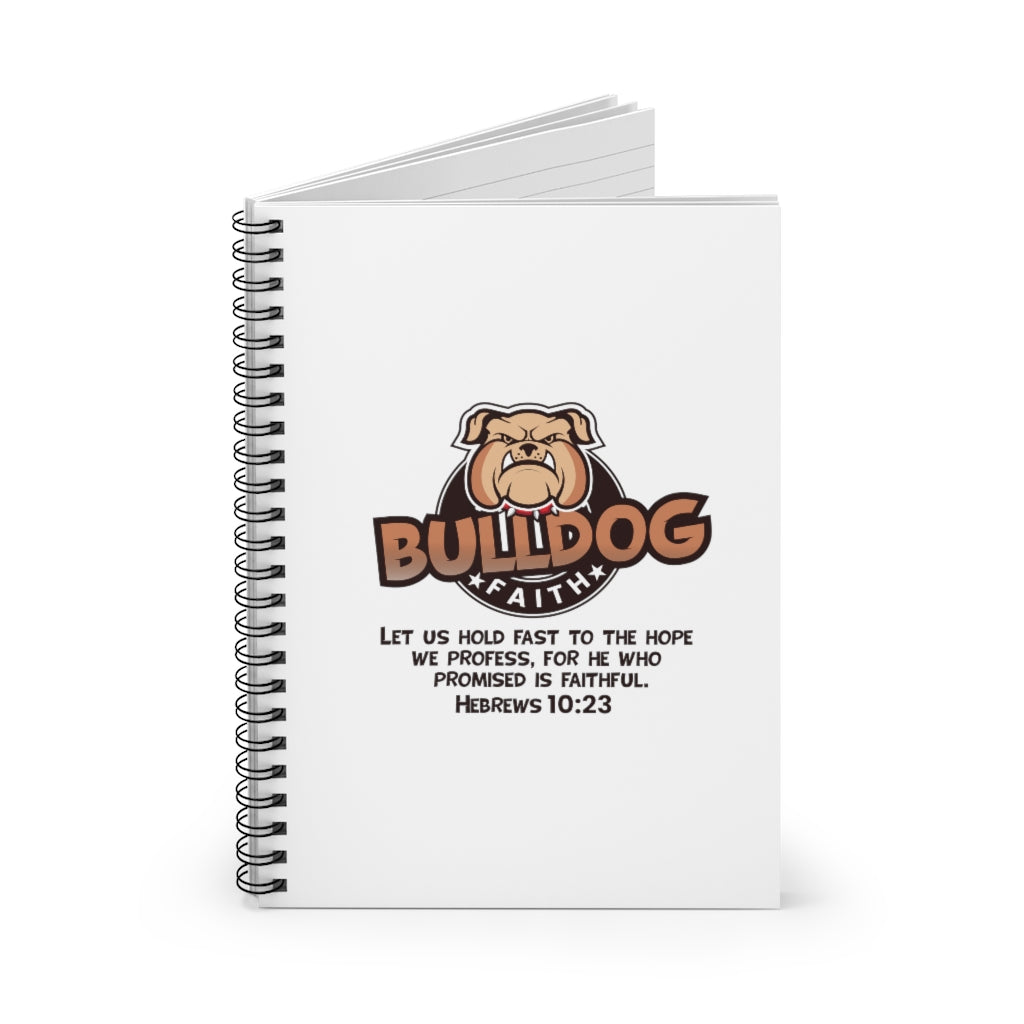 Spiral Notebook - Ruled Line (Bulldog Faith)