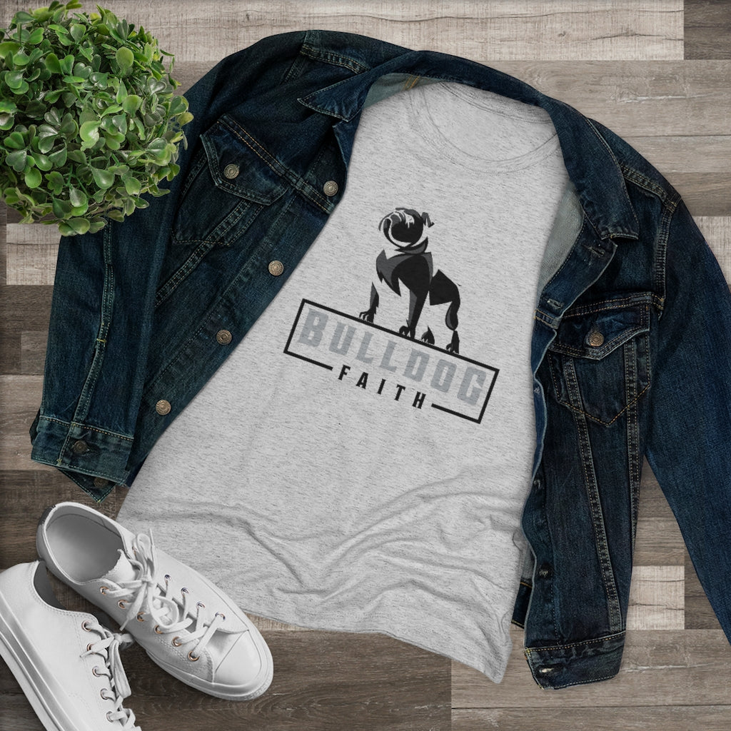 Women's Triblend Tee (Bulldog Faith)