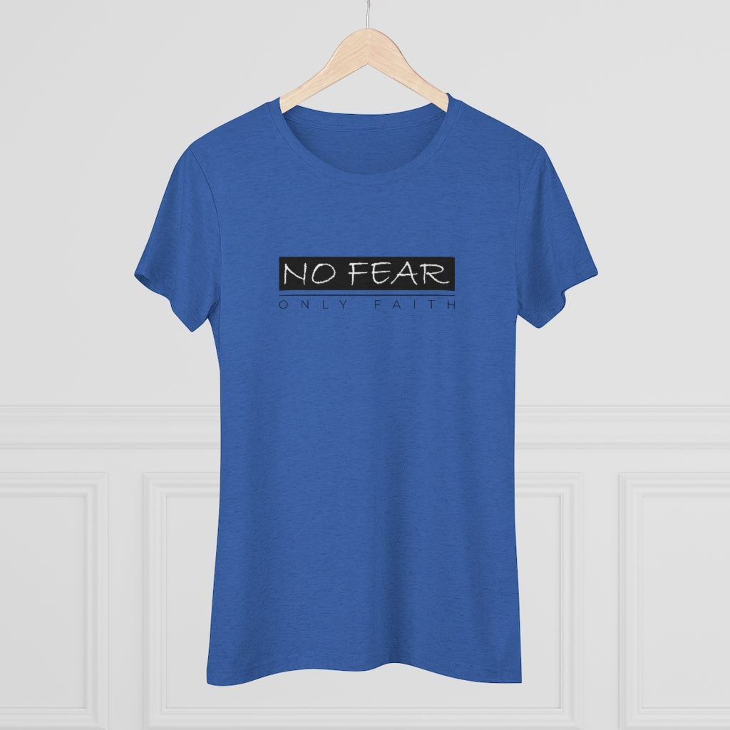 Women's Triblend Tee (No Fear Black)