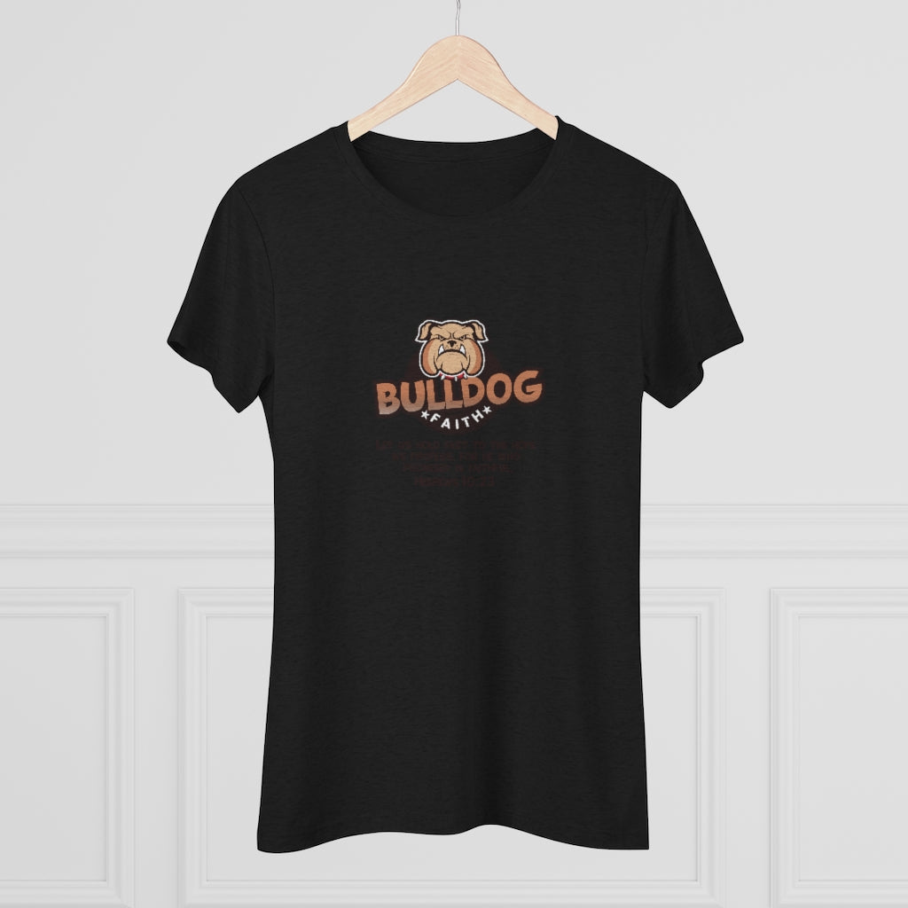 Women's Triblend Tee (Bulldog Faith)