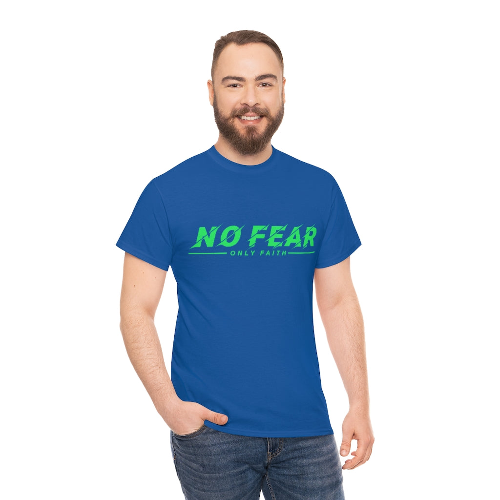 Unisex Heavy Cotton Tee (No Fear Green)