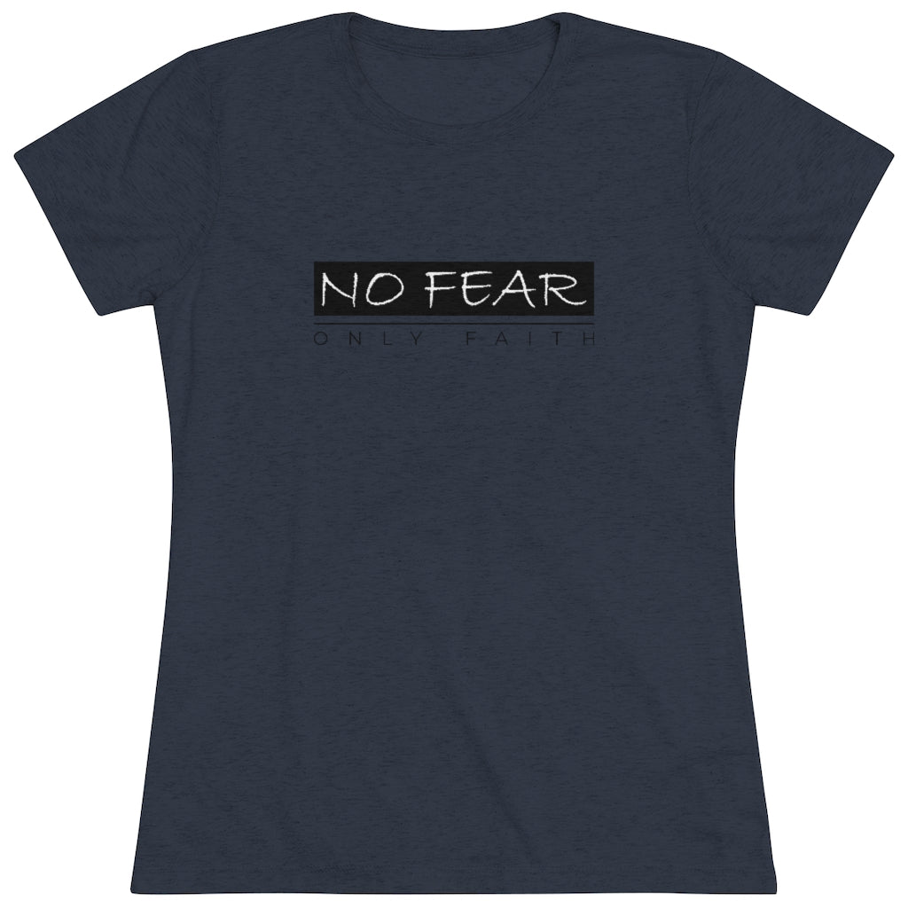 Women's Triblend Tee (No Fear Black)