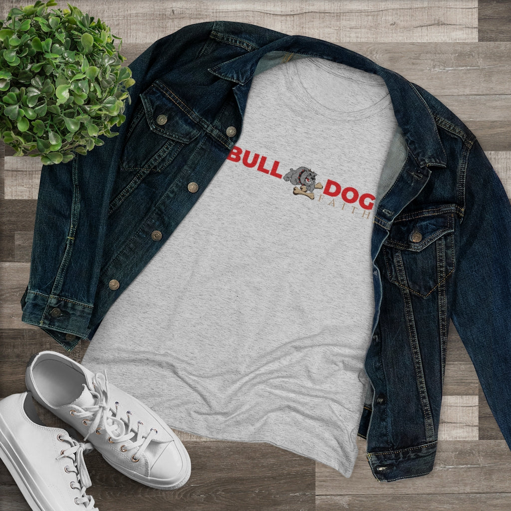 Women's Triblend Tee (Bulldog Faith)