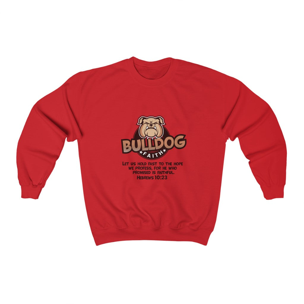 Unisex Heavy Blend™ Crewneck Sweatshirt (Bulldog Faith)