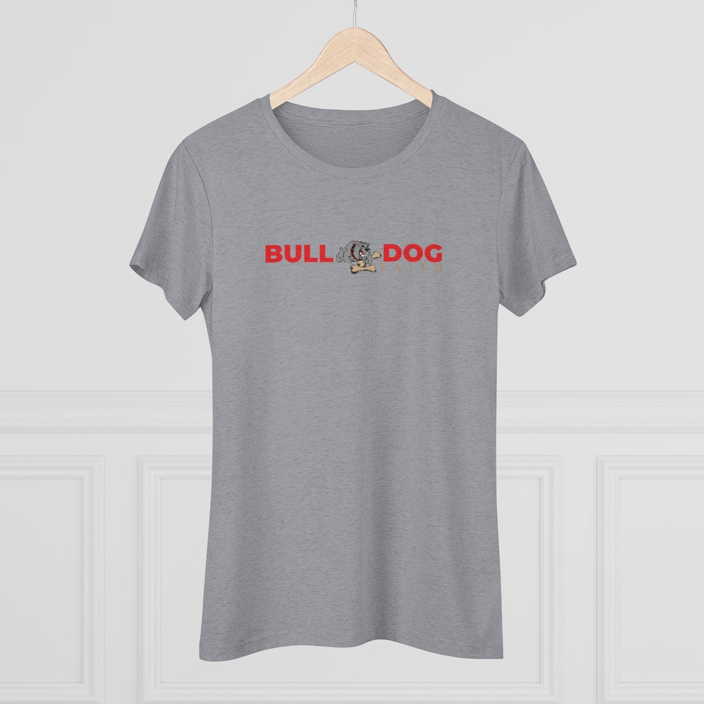 Women's Triblend Tee (Bulldog Faith)