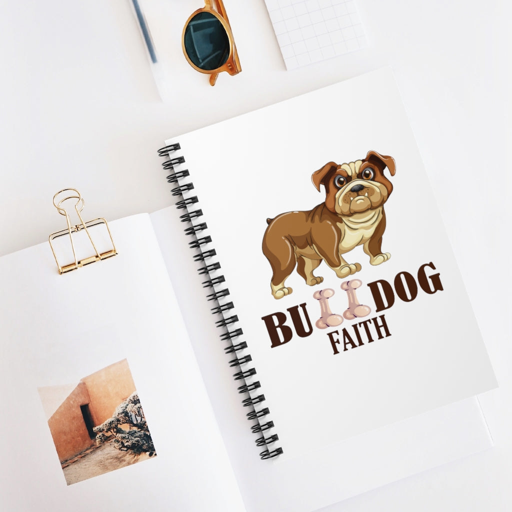 Spiral Notebook - Ruled Line (Bulldog Faith)