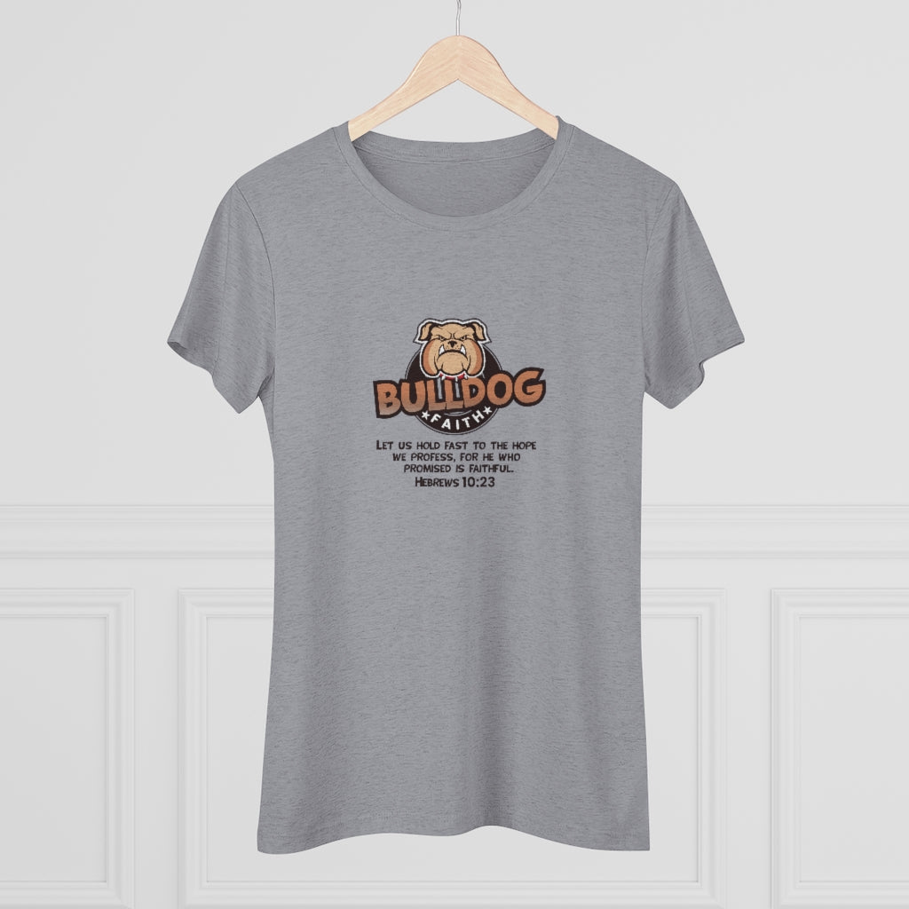 Women's Triblend Tee (Bulldog Faith)