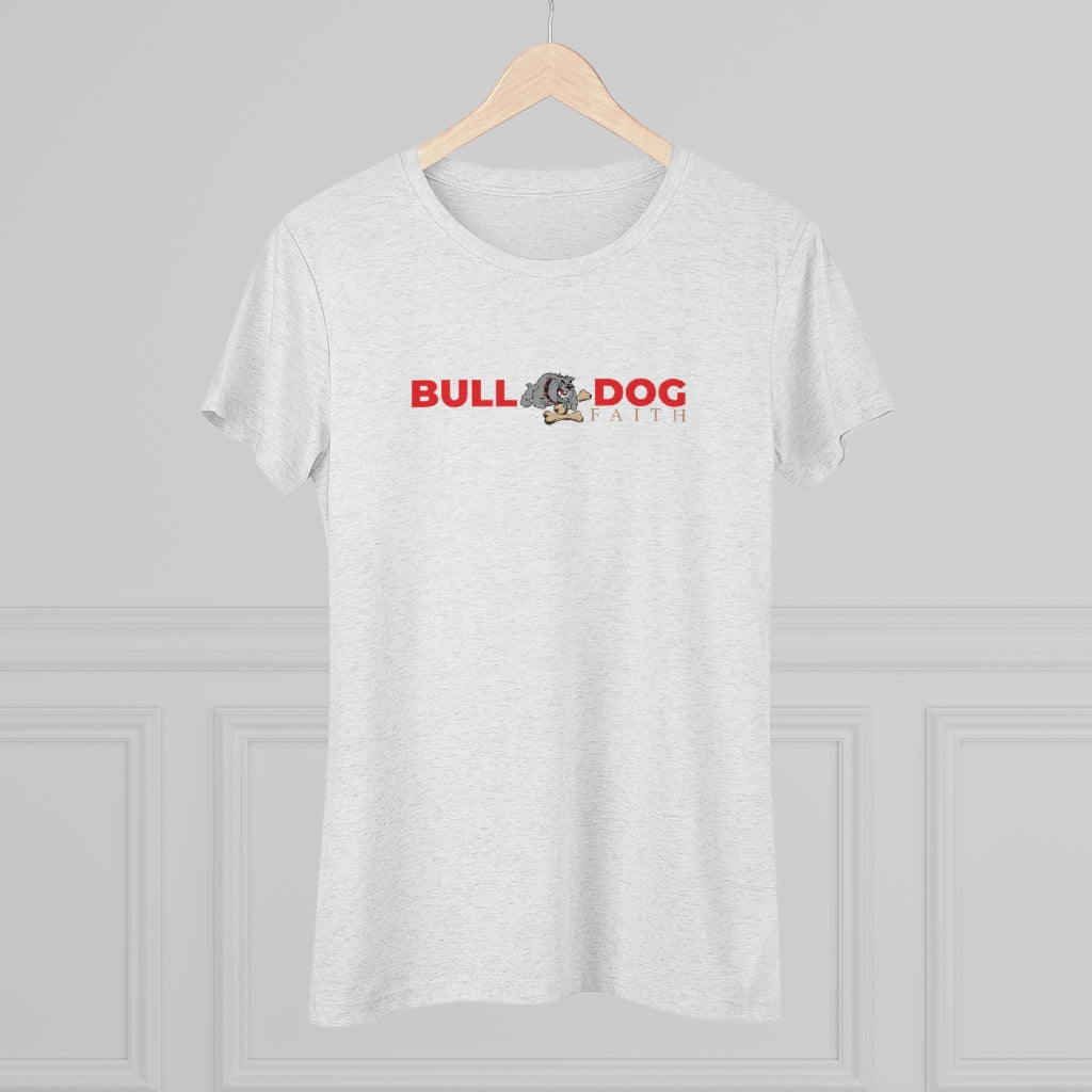 Women's Triblend Tee (Bulldog Faith)