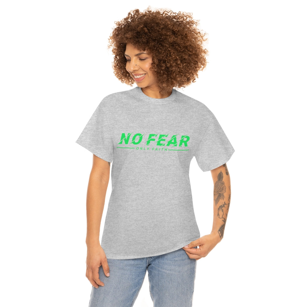 Unisex Heavy Cotton Tee (No Fear Green)