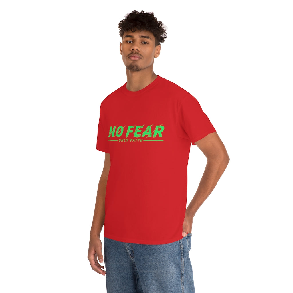 Unisex Heavy Cotton Tee (No Fear Green)