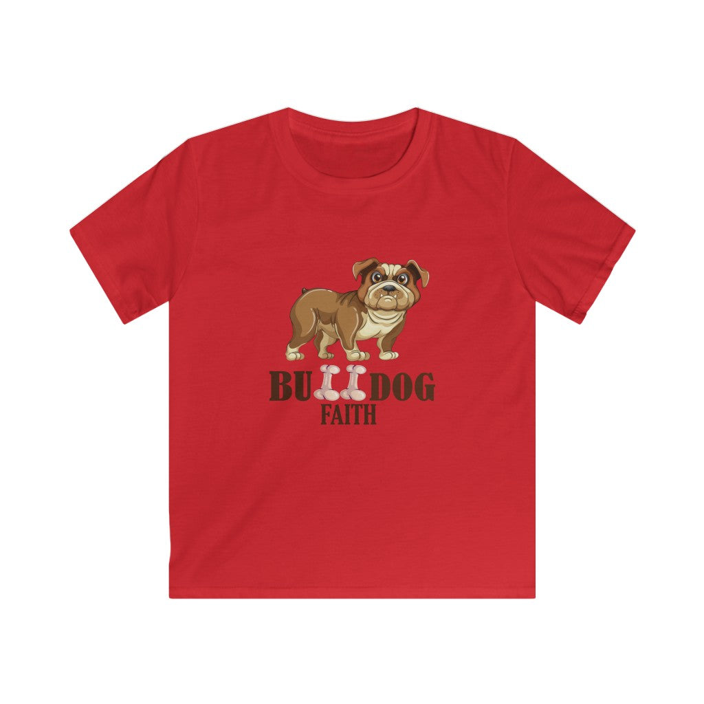 Kids Softstyle Tee (Bulldog Faith)