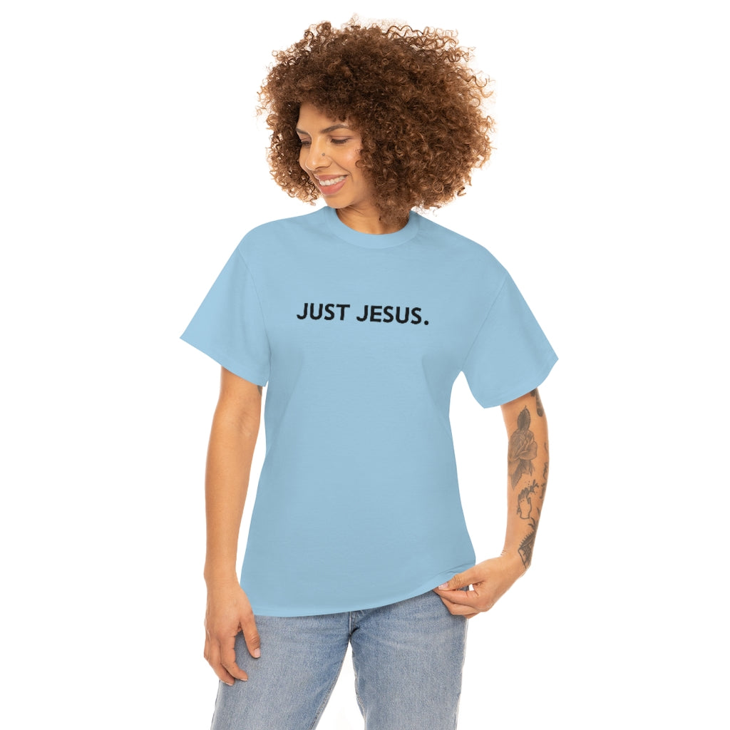 Unisex Heavy Cotton Tee (Gildan 5000) (Just Jesus)