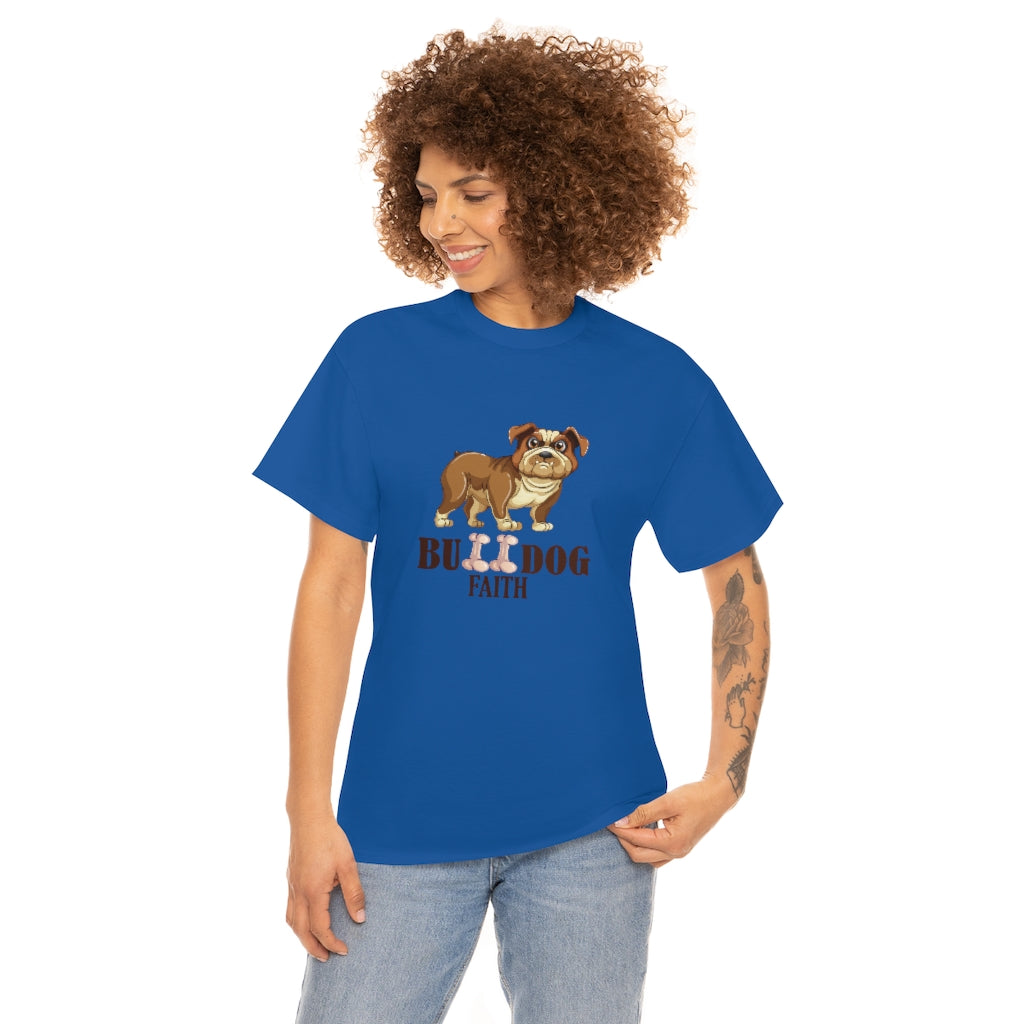 Unisex Heavy Cotton Tee (Bulldog Faith)