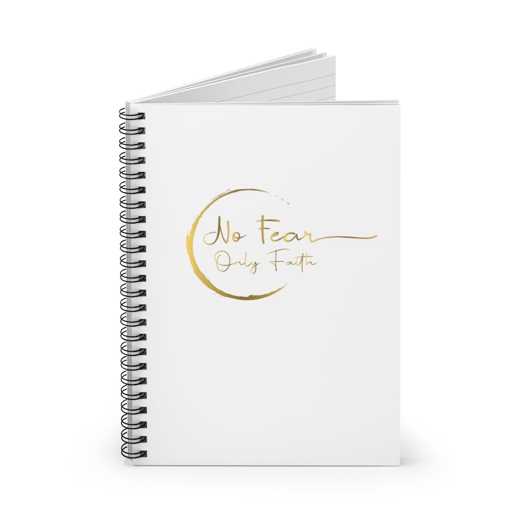 Spiral Notebook - Ruled Line (No Fear Gold)