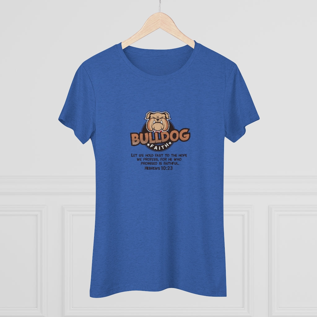 Women's Triblend Tee (Bulldog Faith)