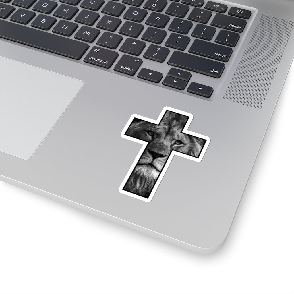 Kiss-Cut Stickers (Lion Cross Black)