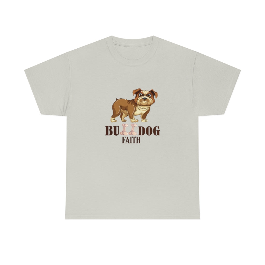 Unisex Heavy Cotton Tee (Bulldog Faith)