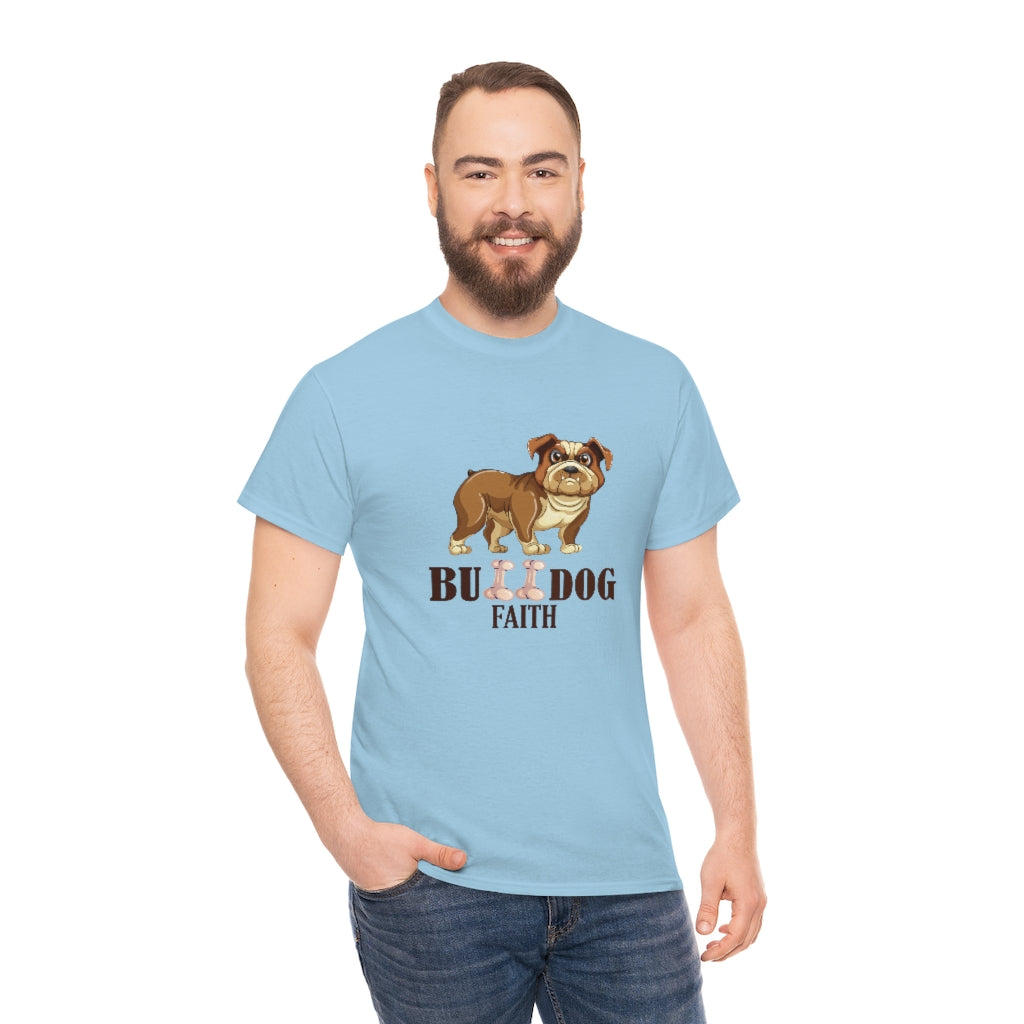 Unisex Heavy Cotton Tee (Bulldog Faith)