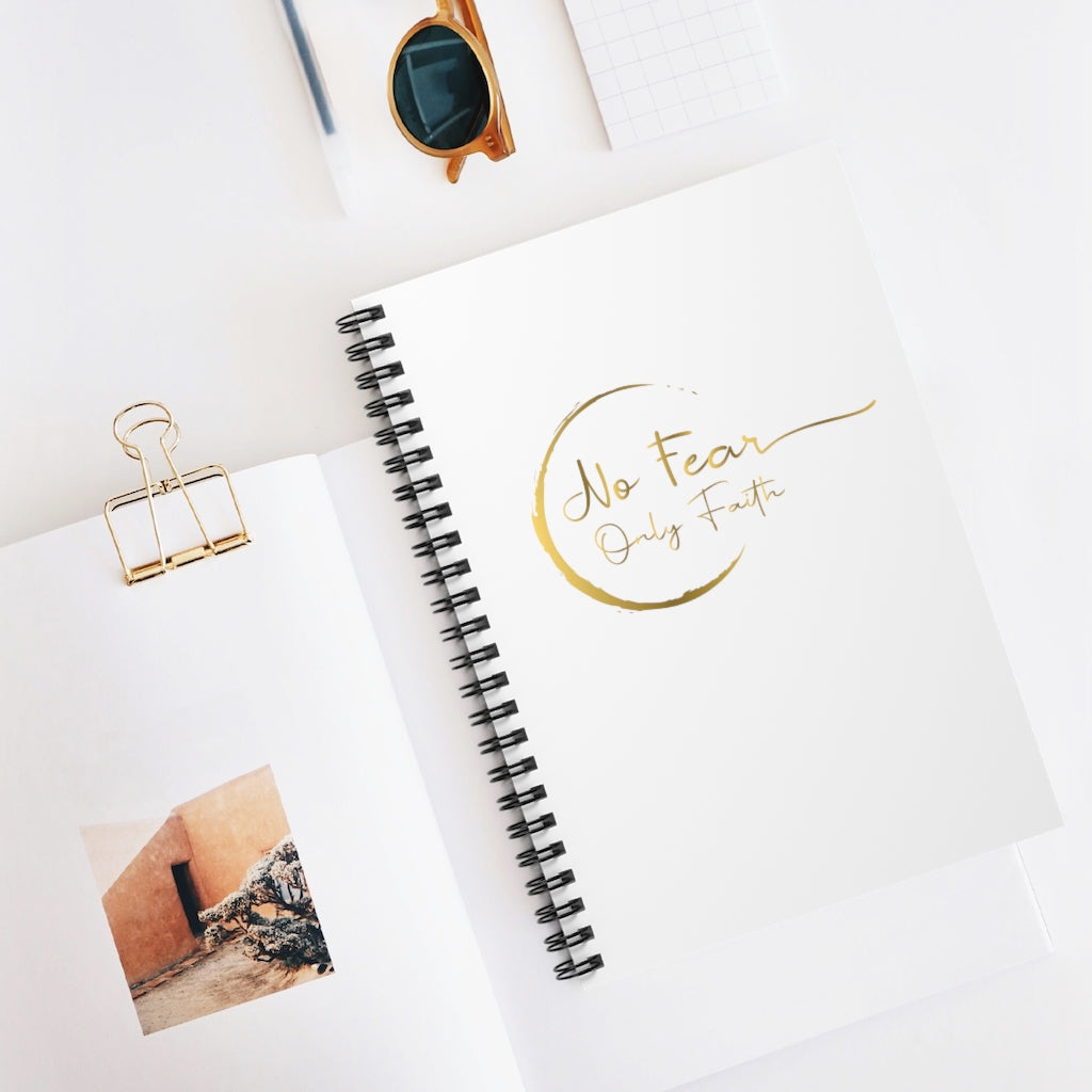 Spiral Notebook - Ruled Line (No Fear Gold)