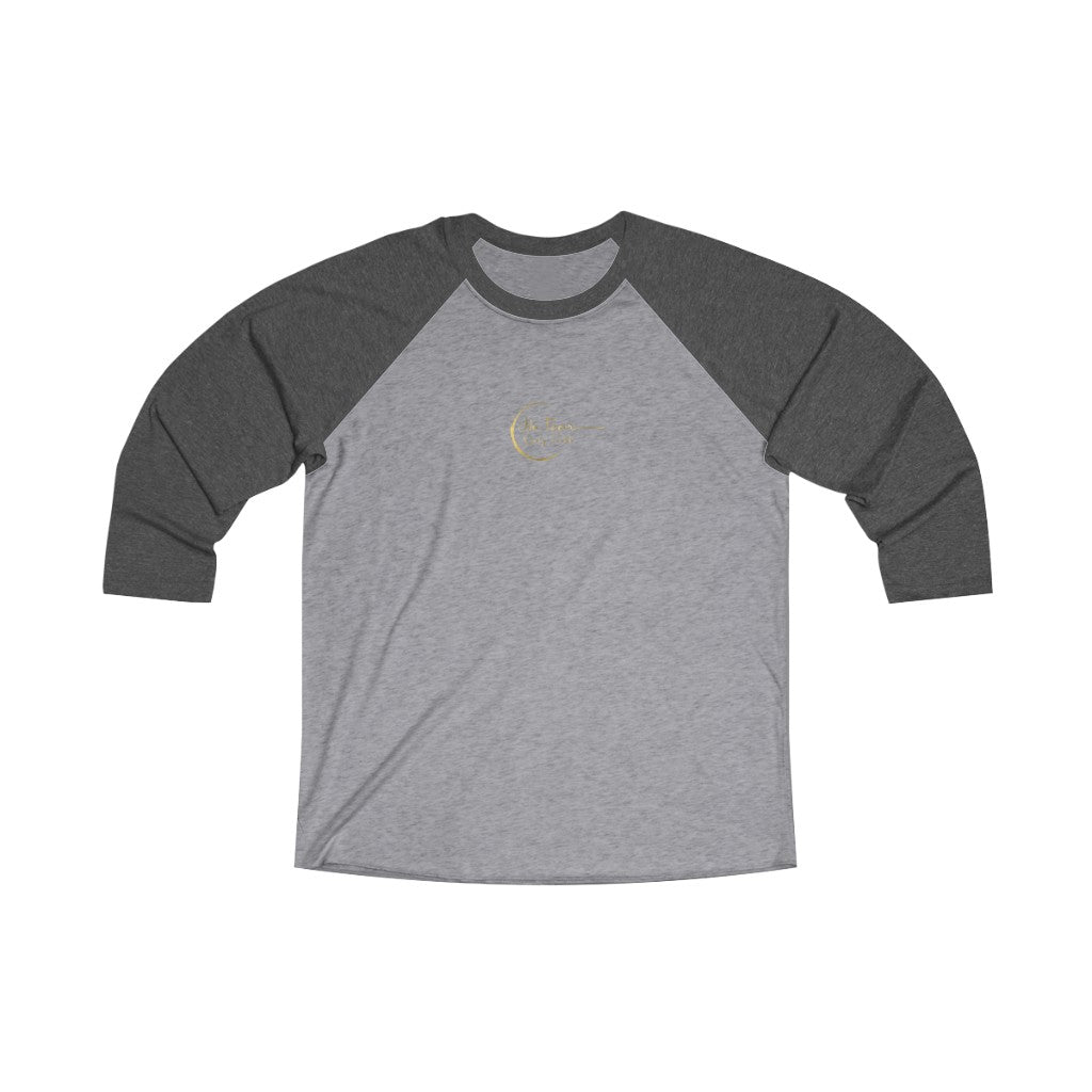 Unisex Tri-Blend 3\4 Raglan Tee (No Fear Gold)