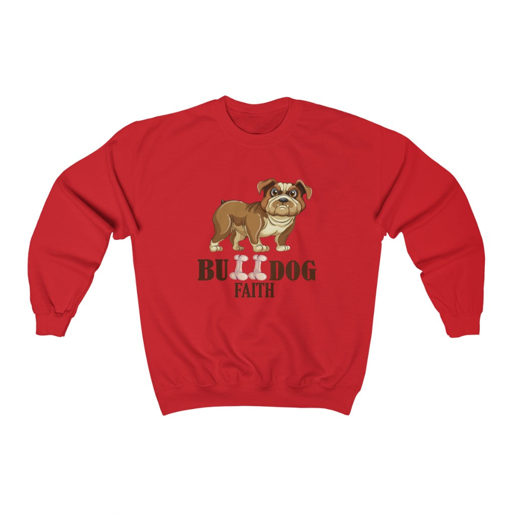 Unisex Heavy Blend™ Crewneck Sweatshirt (Bulldog Faith)