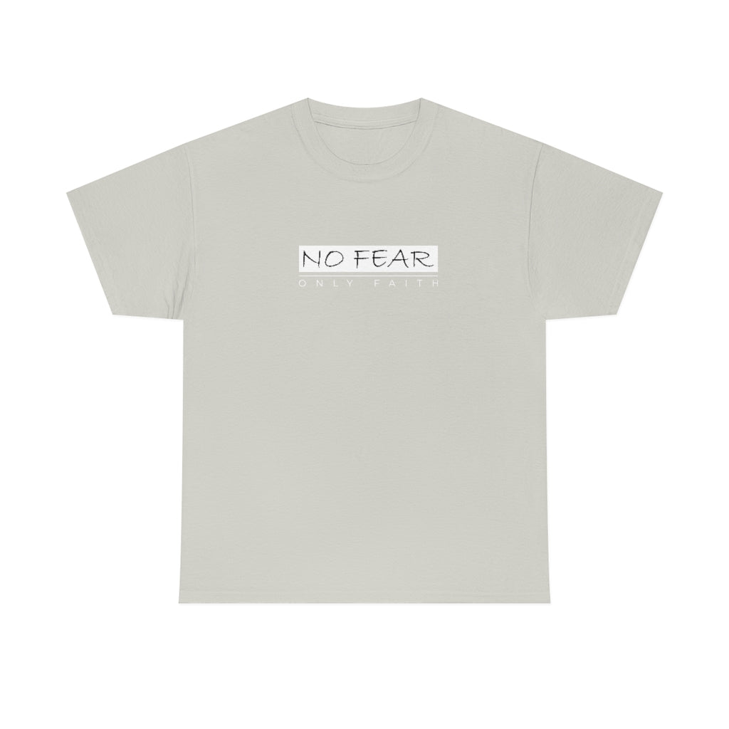 Unisex Heavy Cotton Tee (No Fear White)