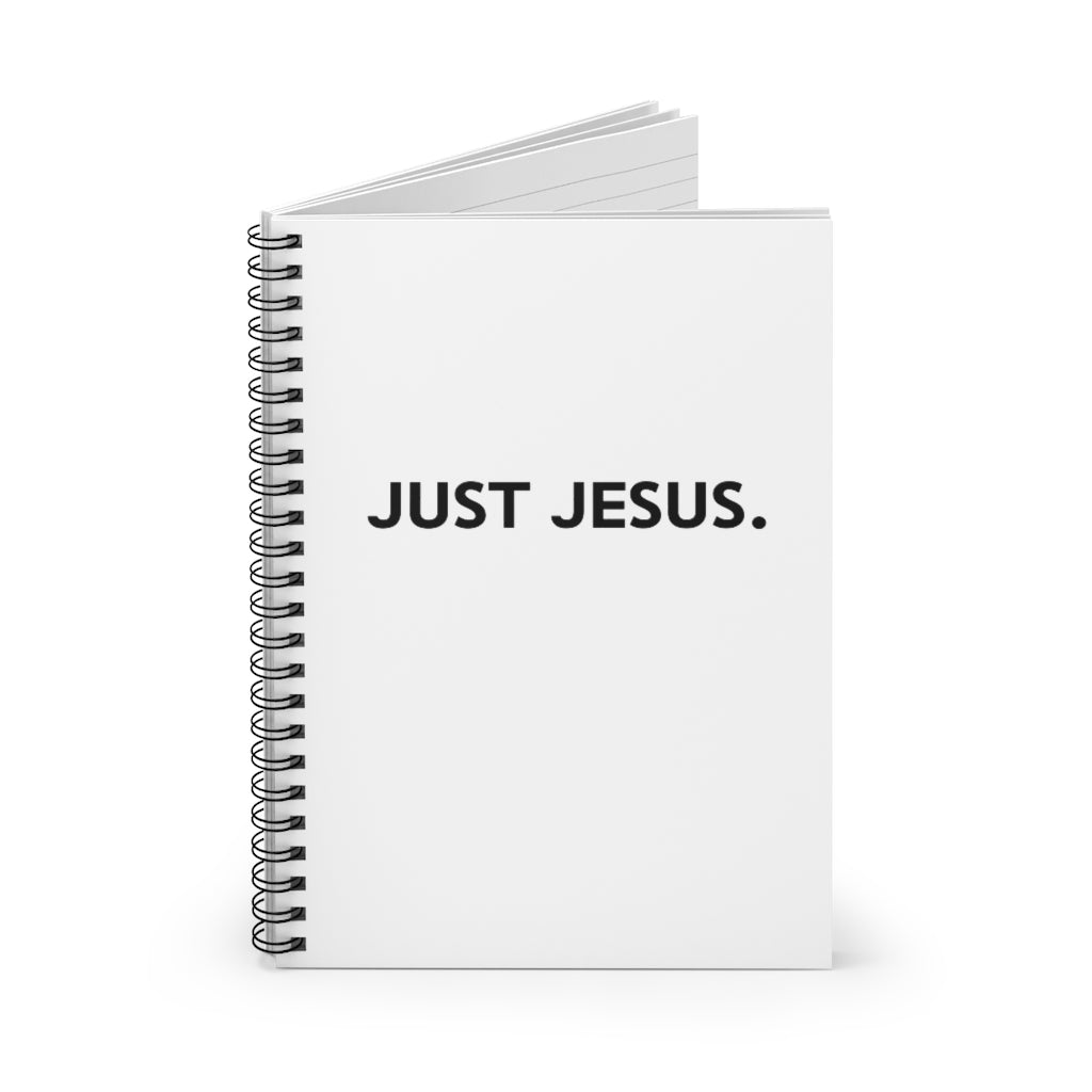 Spiral Notebook - Ruled Line (Just Jesus)