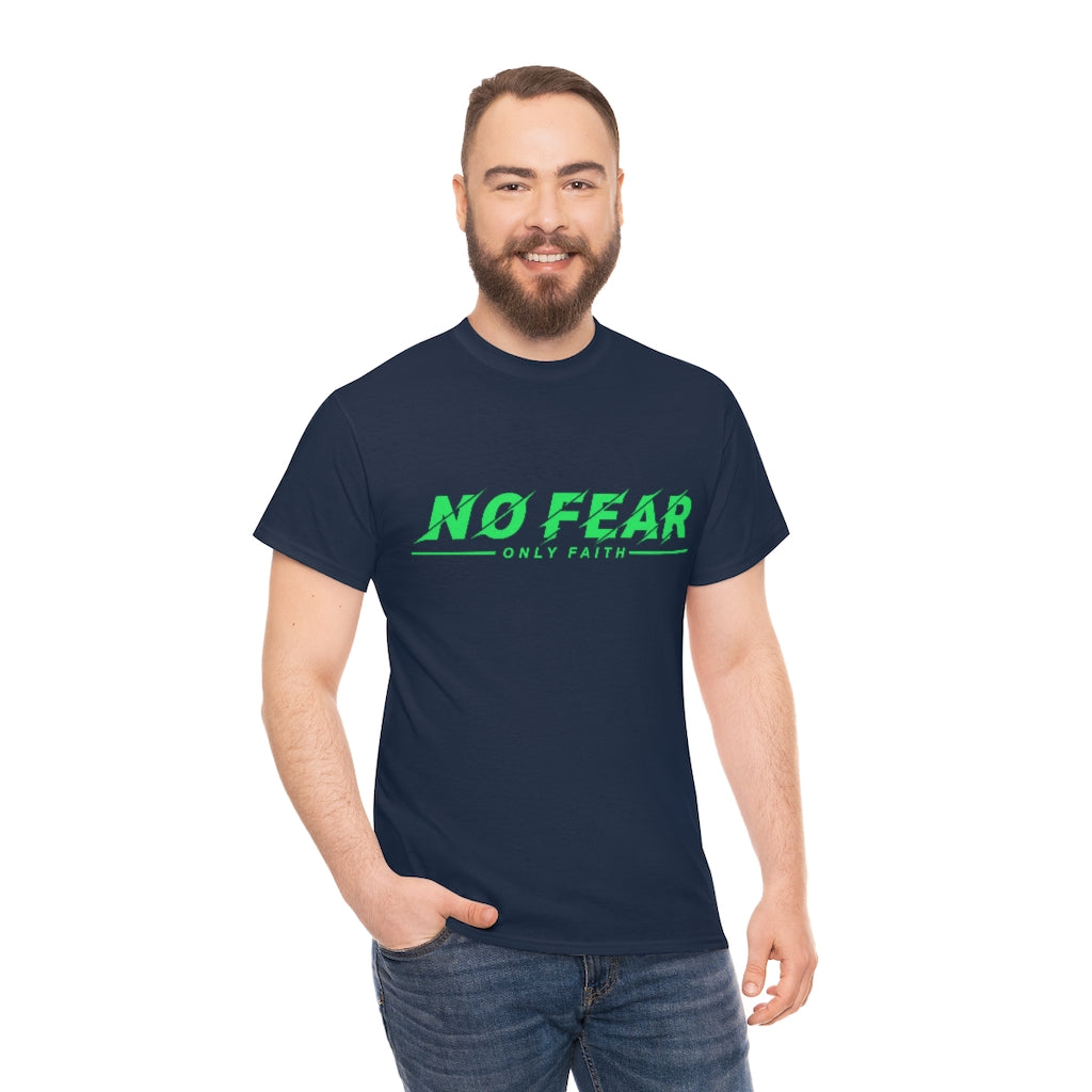 Unisex Heavy Cotton Tee (No Fear Green)