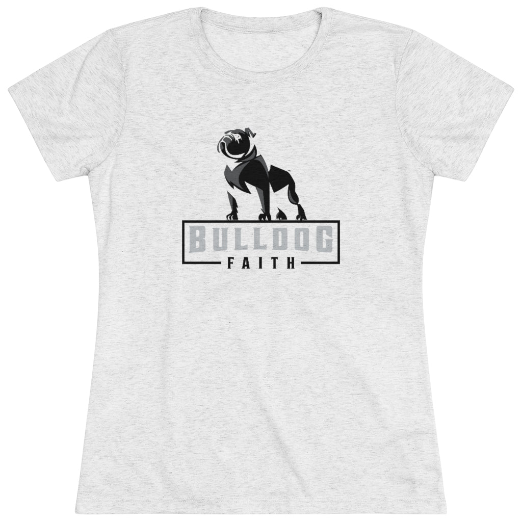 Women's Triblend Tee (Bulldog Faith)