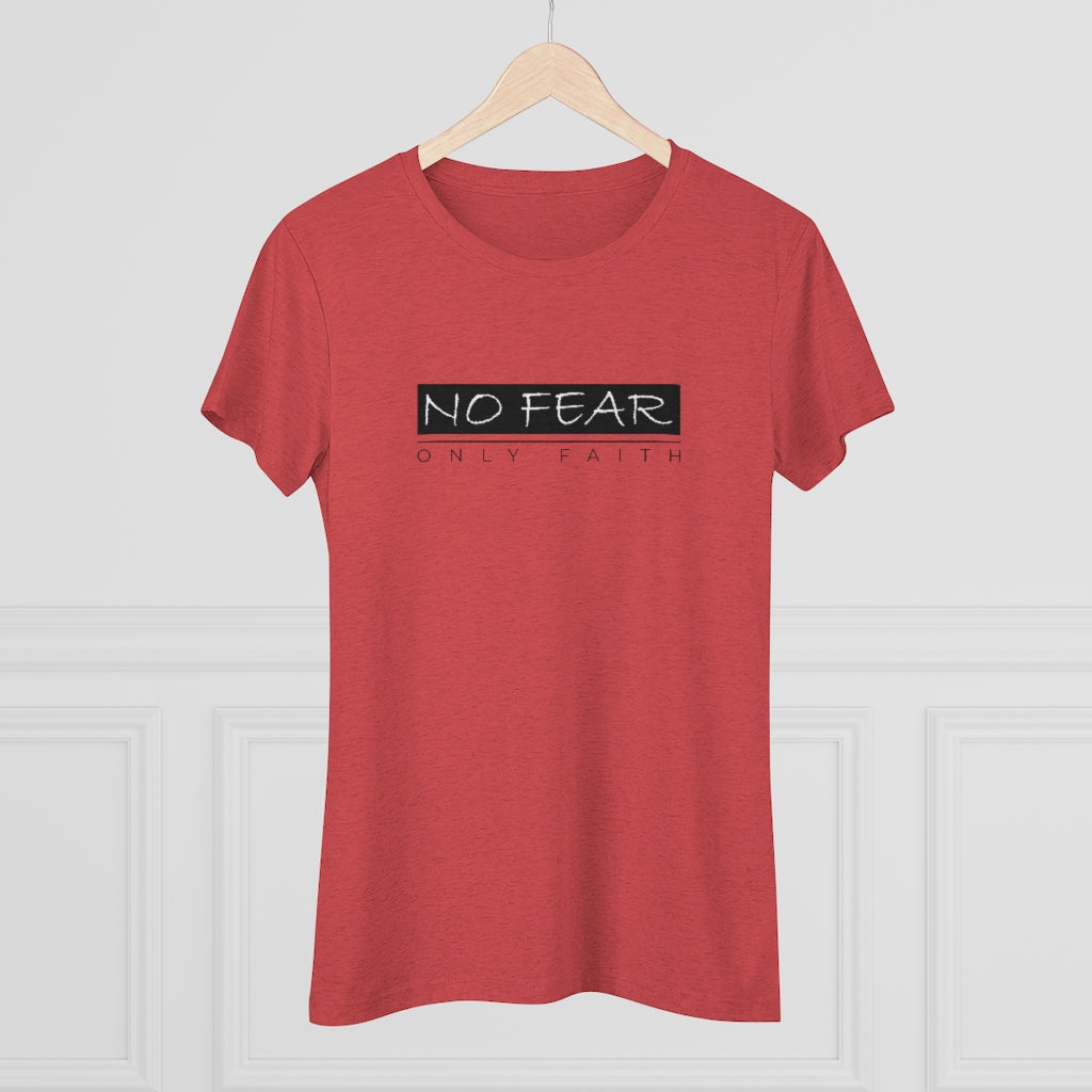 Women's Triblend Tee (No Fear Black)