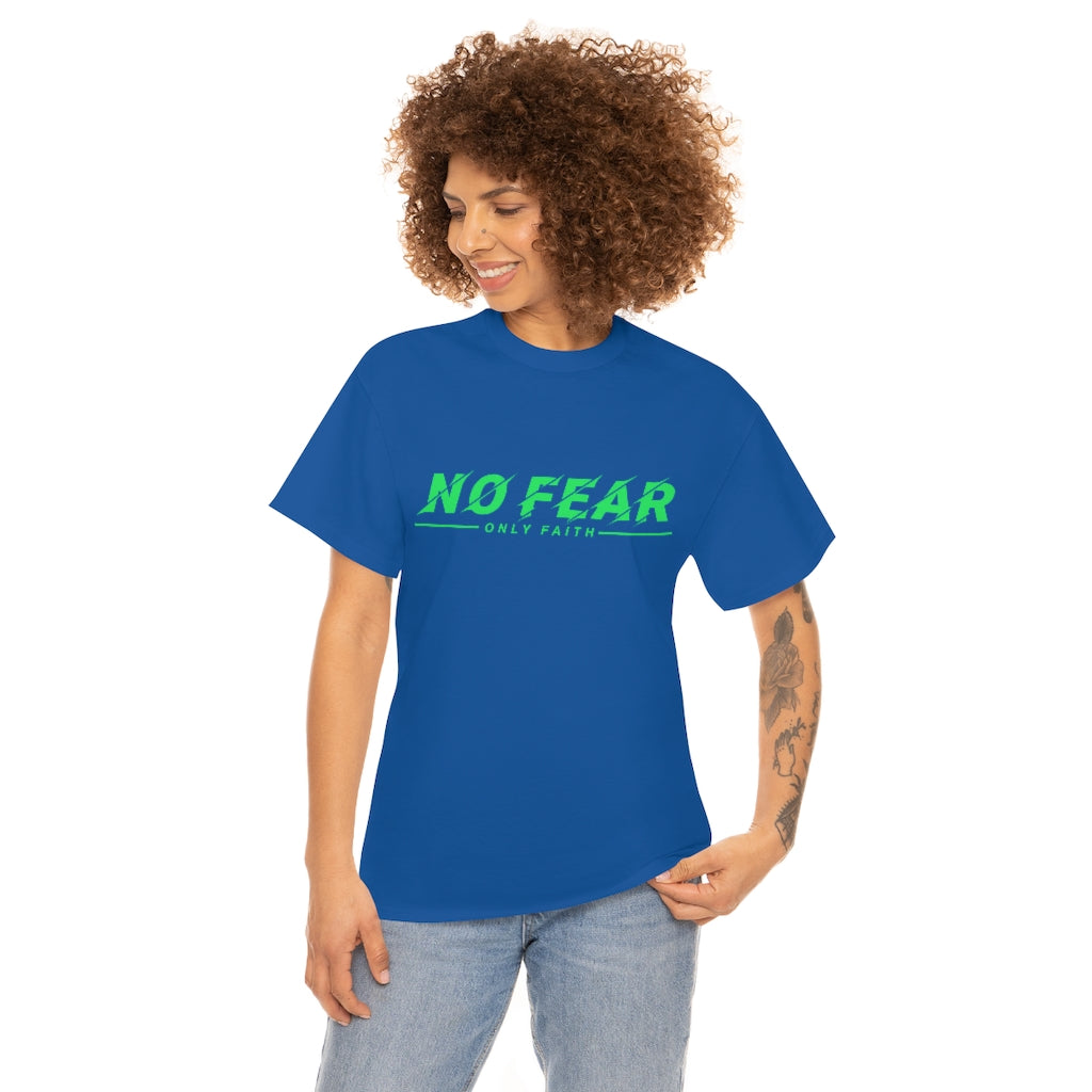 Unisex Heavy Cotton Tee (No Fear Green)