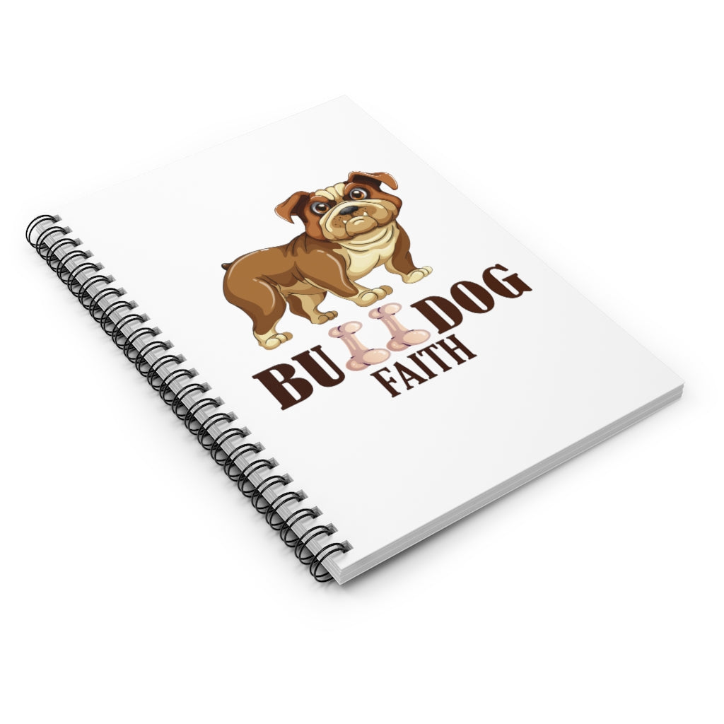 Spiral Notebook - Ruled Line (Bulldog Faith)