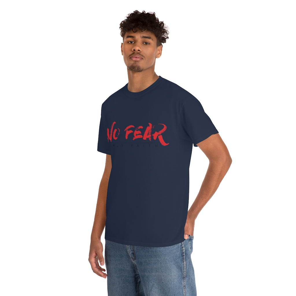 Unisex Heavy Cotton Tee (No Fear Red)