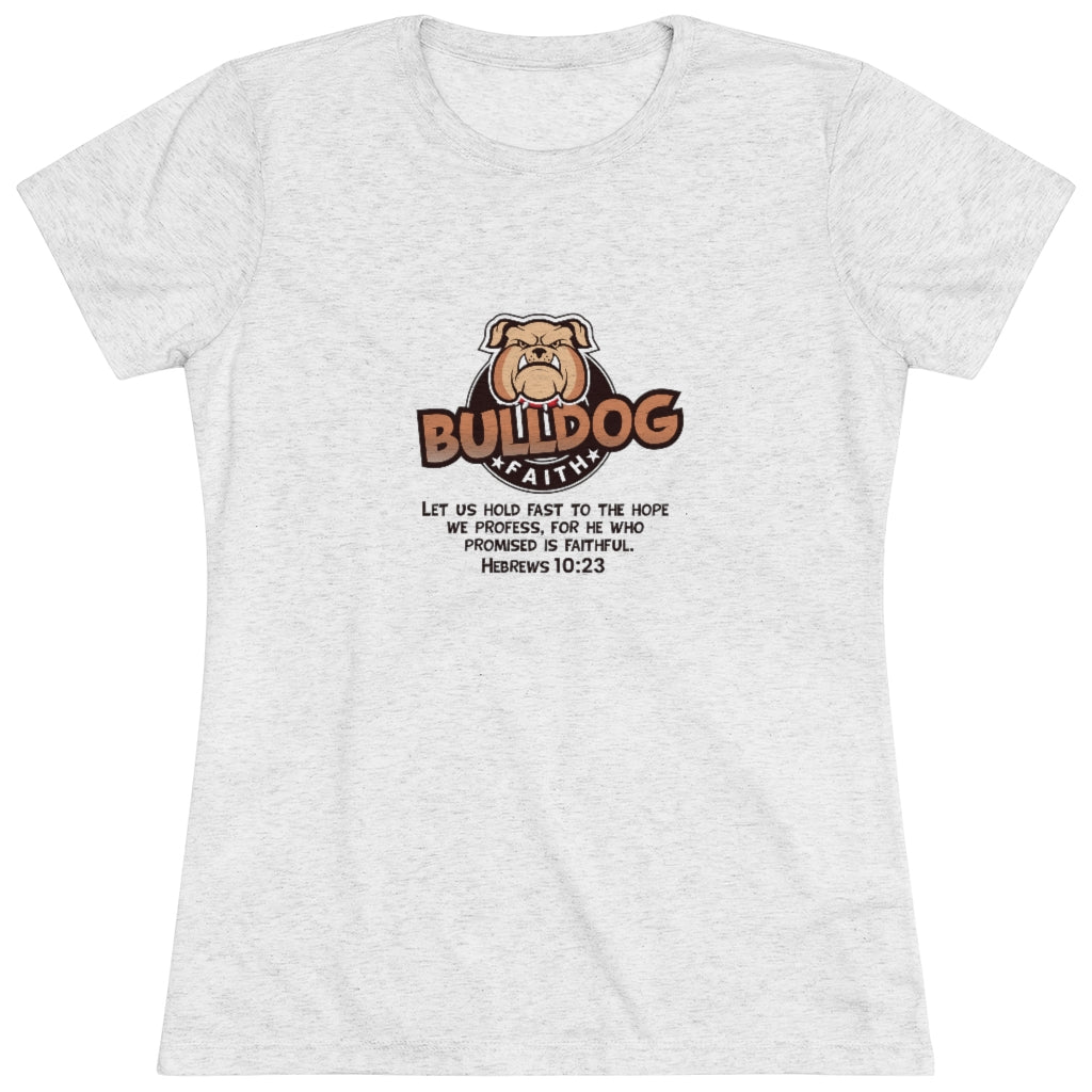 Women's Triblend Tee (Bulldog Faith)