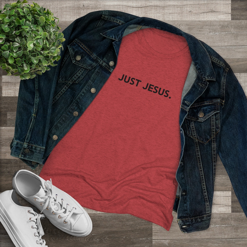 Women's Triblend Tee (Just Jesus)