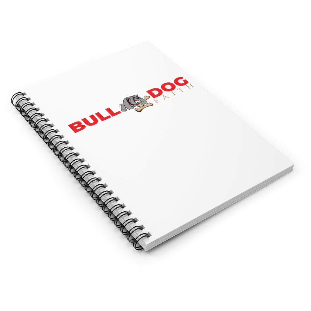 Spiral Notebook - Ruled Line (Bulldog Faith)