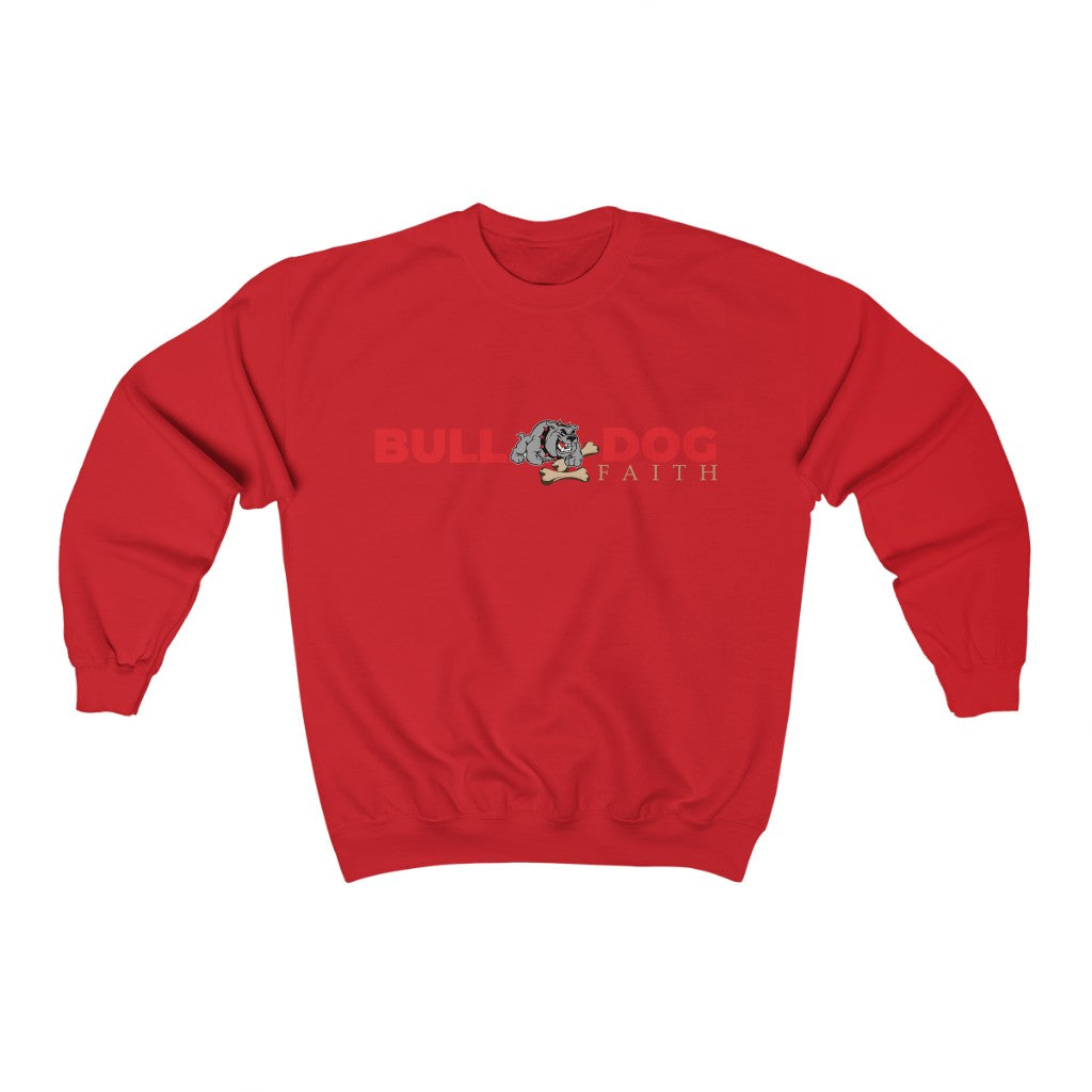 Unisex Heavy Blend™ Crewneck Sweatshirt (Bulldog Faith)
